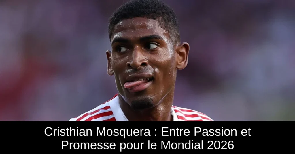 Cristhian Mosquera : Entre Passion et Promesse pour le Mondial 2026