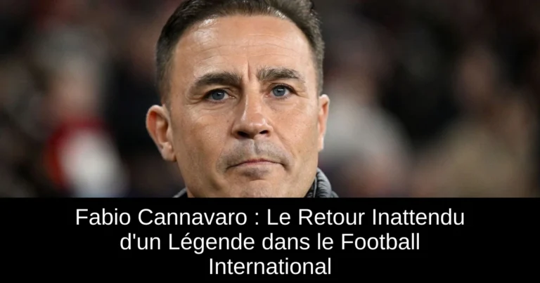 Fabio Cannavaro : Le Retour Inattendu d'un Légende dans le Football International