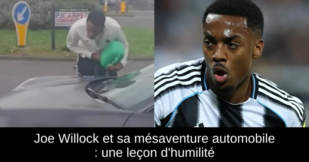 Joe Willock et sa mésaventure automobile : une leçon d'humilité