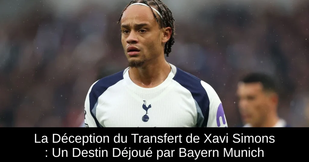 La Déception du Transfert de Xavi Simons : Un Destin Déjoué par Bayern Munich