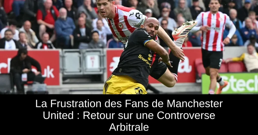 La Frustration des Fans de Manchester United : Retour sur une Controverse Arbitrale