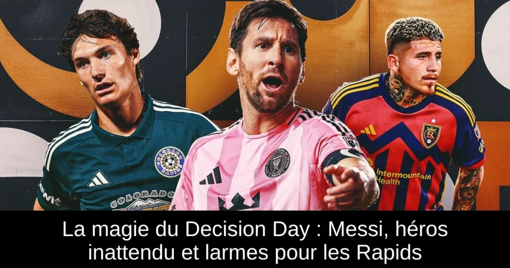 La magie du Decision Day : Messi, héros inattendu et larmes pour les Rapids