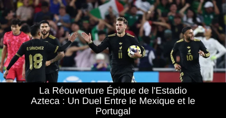 La Réouverture Épique de l'Estadio Azteca : Un Duel Entre le Mexique et le Portugal