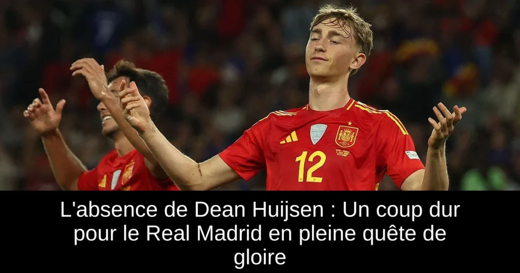 L'absence de Dean Huijsen : Un coup dur pour le Real Madrid en pleine quête de gloire