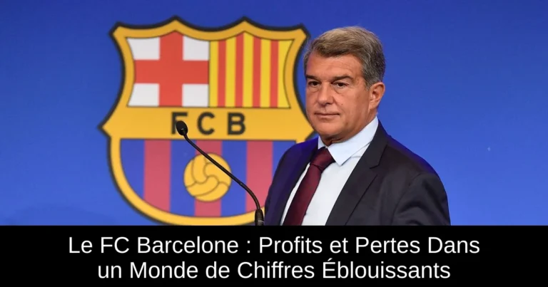 Le FC Barcelone : Profits et Pertes Dans un Monde de Chiffres Éblouissants