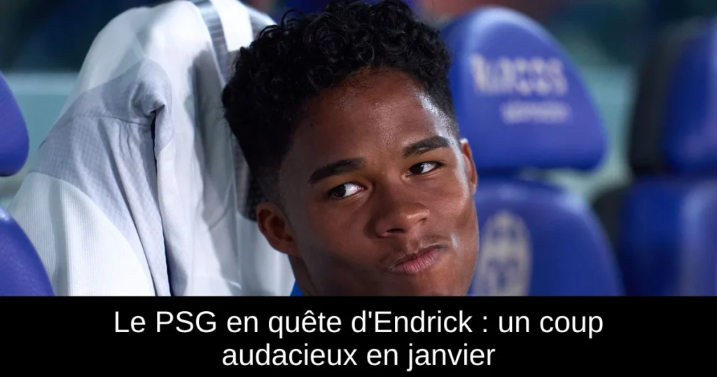 Le PSG en quête d'Endrick : un coup audacieux en janvier