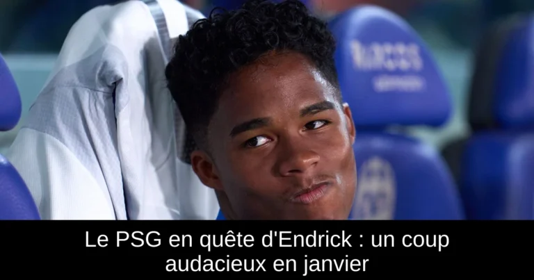 Le PSG en quête d'Endrick : un coup audacieux en janvier