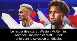 Le retour des stars : Weston McKennie, Antonee Robinson et Matt Turner renforcent la sélection américaine