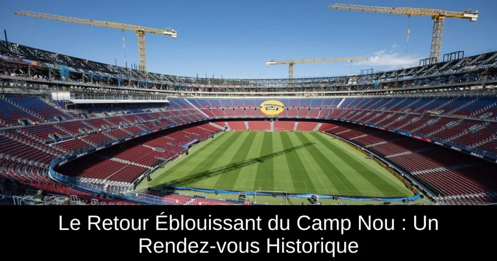 Le Retour Éblouissant du Camp Nou : Un Rendez-vous Historique