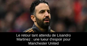 Le retour tant attendu de Lisandro Martinez : une lueur d'espoir pour Manchester United