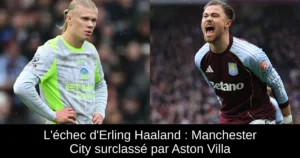 L'échec d'Erling Haaland : Manchester City surclassé par Aston Villa