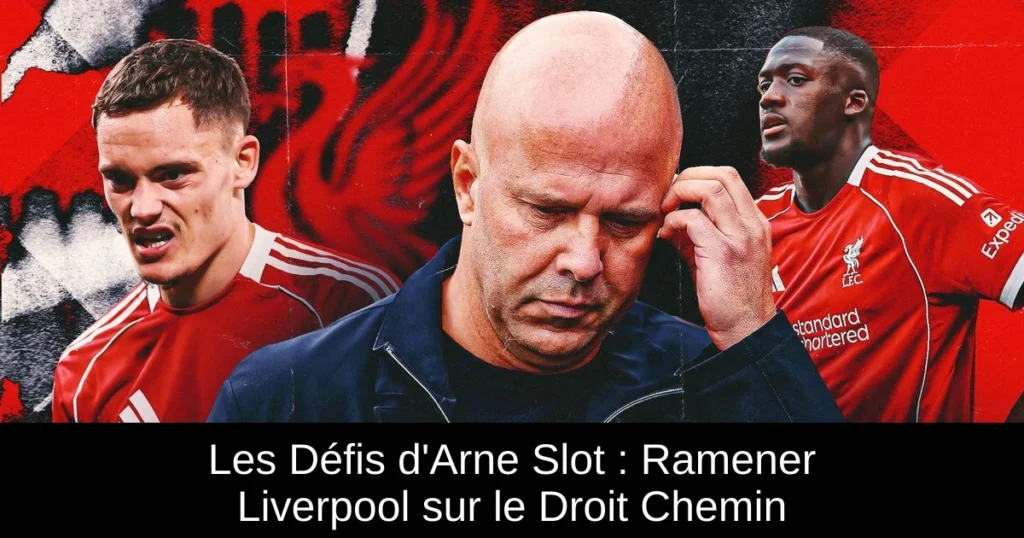 Les Défis d'Arne Slot : Ramener Liverpool sur le Droit Chemin