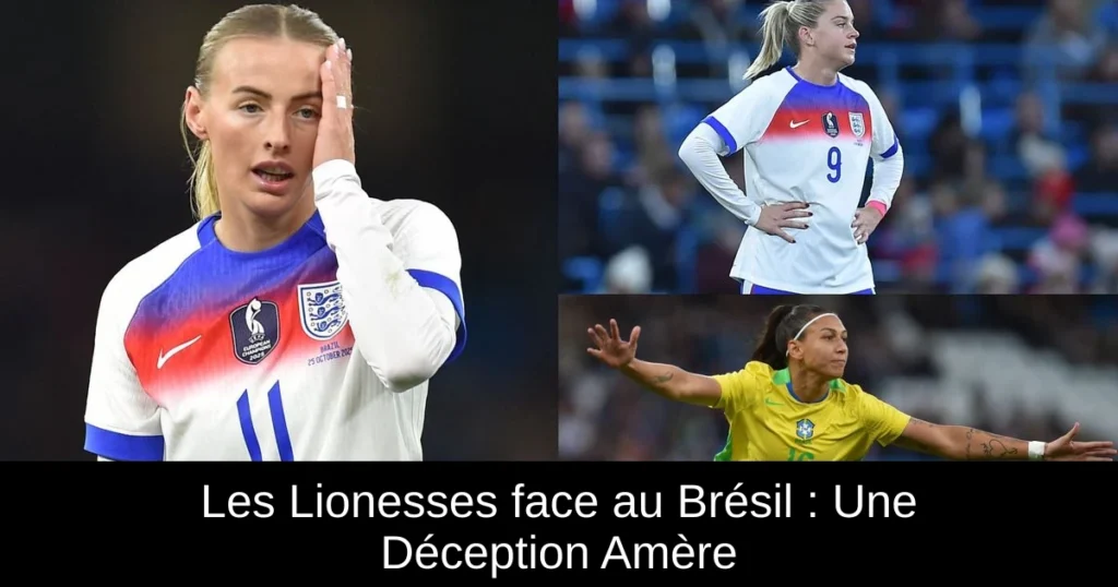Les Lionesses face au Brésil : Une Déception Amère