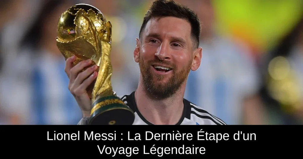 Lionel Messi : La Dernière Étape d'un Voyage Légendaire
