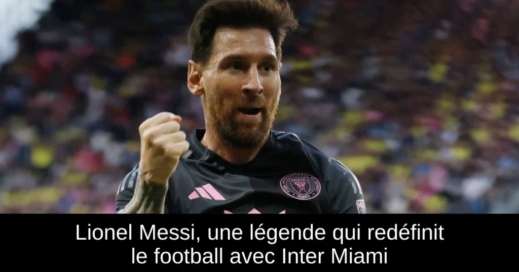 Lionel Messi, une légende qui redéfinit le football avec Inter Miami