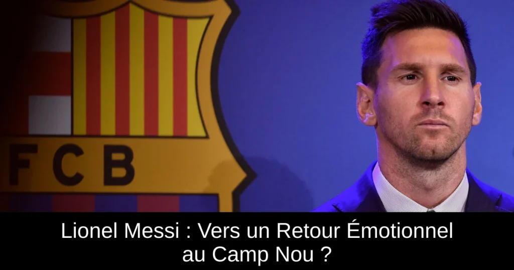 Lionel Messi : Vers un Retour Émotionnel au Camp Nou ?