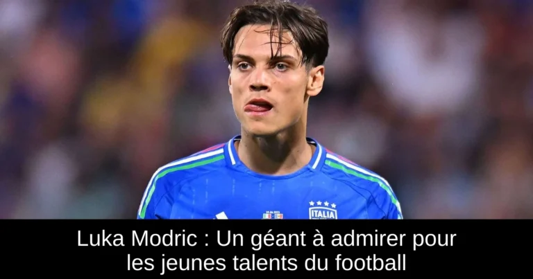 Luka Modric : Un géant à admirer pour les jeunes talents du football