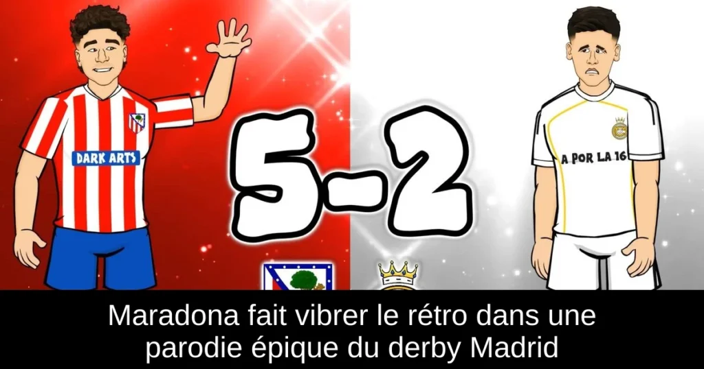 Maradona fait vibrer le rétro dans une parodie épique du derby Madrid