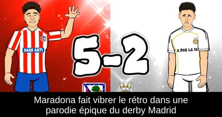 Maradona fait vibrer le rétro dans une parodie épique du derby Madrid