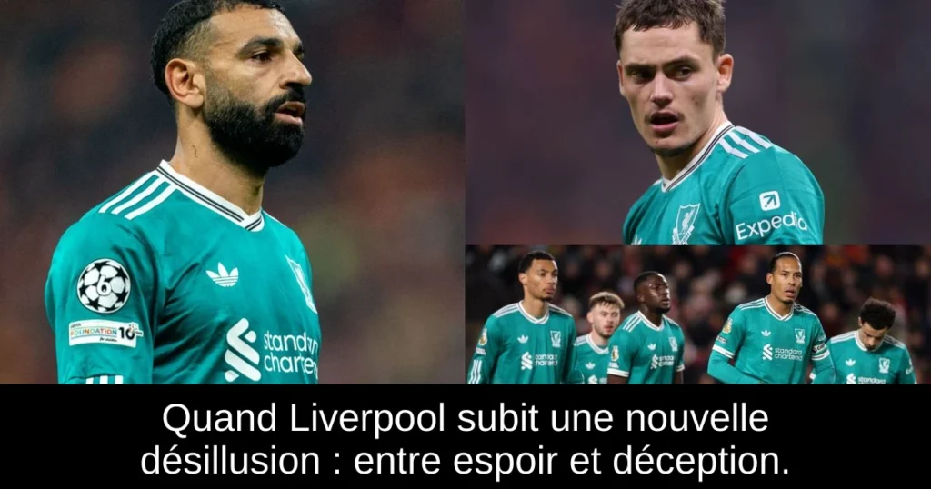 Quand Liverpool subit une nouvelle désillusion : entre espoir et déception.