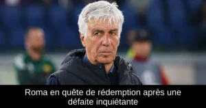 Roma en quête de rédemption après une défaite inquiétante