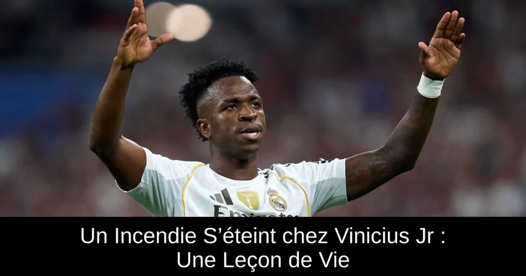 Un Incendie S’éteint chez Vinicius Jr : Une Leçon de Vie