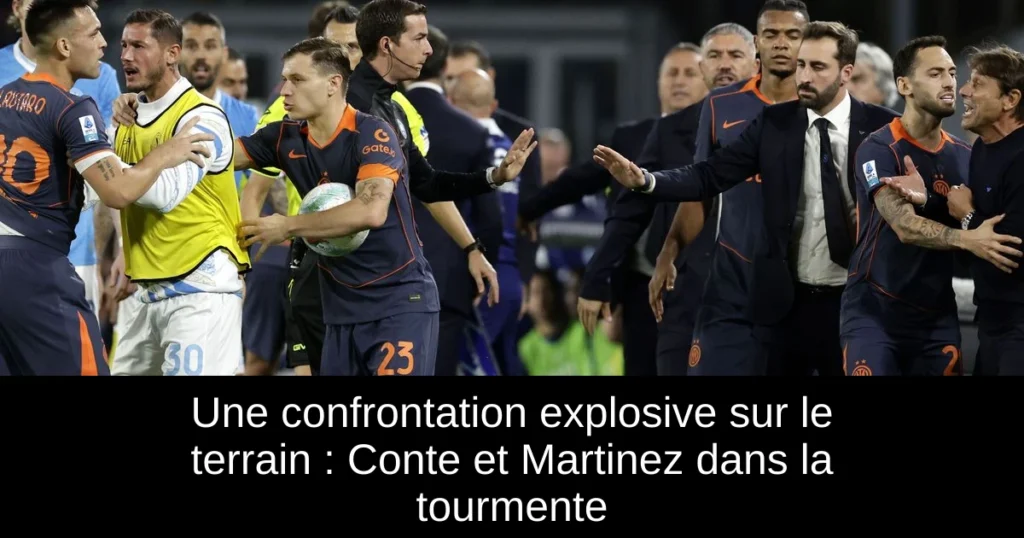 Une confrontation explosive sur le terrain : Conte et Martinez dans la tourmente