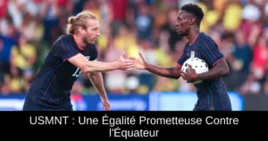 USMNT : Une Égalité Prometteuse Contre l'Équateur
