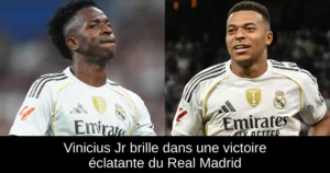 Vinicius Jr brille dans une victoire éclatante du Real Madrid