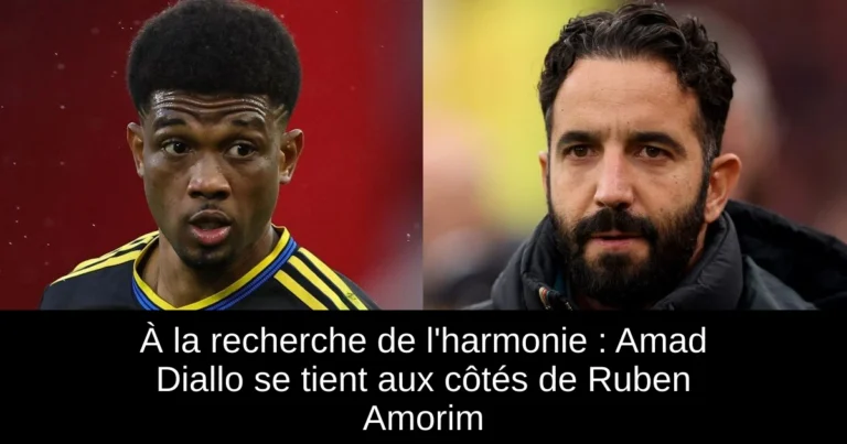 À la recherche de l'harmonie : Amad Diallo se tient aux côtés de Ruben Amorim