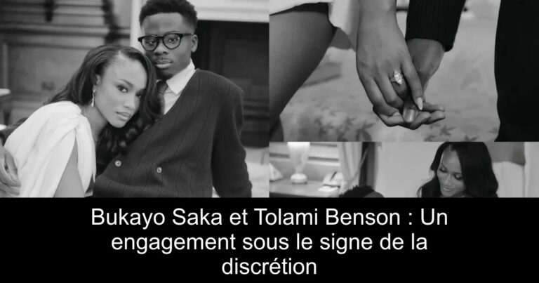 Bukayo Saka et Tolami Benson : Un engagement sous le signe de la discrétion