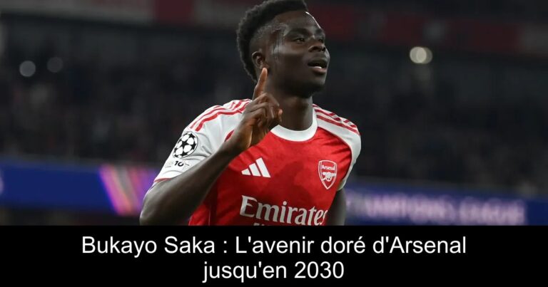Bukayo Saka : L'avenir doré d'Arsenal jusqu'en 2030