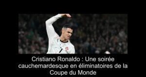 Cristiano Ronaldo : Une soirée cauchemardesque en éliminatoires de la Coupe du Monde