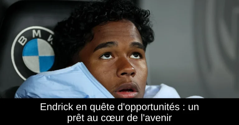 Endrick en quête d'opportunités : un prêt au cœur de l'avenir