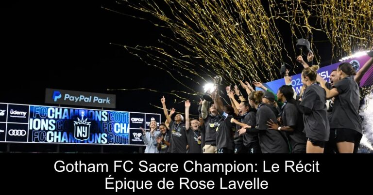 Gotham FC Sacre Champion: Le Récit Épique de Rose Lavelle
