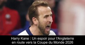 Harry Kane : Un espoir pour l'Angleterre en route vers la Coupe du Monde 2026