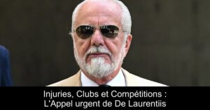 Injuries, Clubs et Compétitions : L'Appel urgent de De Laurentiis