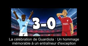 La célébration de Guardiola : Un hommage mémorable à un entraîneur d&rsquo;exception