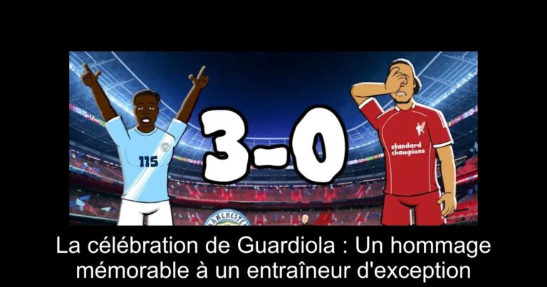 La célébration de Guardiola : Un hommage mémorable à un entraîneur d'exception