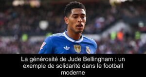 La générosité de Jude Bellingham : un exemple de solidarité dans le football moderne
