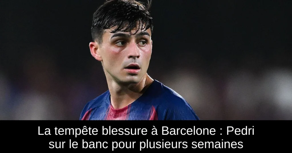 La tempête blessure à Barcelone : Pedri sur le banc pour plusieurs semaines