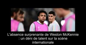 L&rsquo;absence surprenante de Weston McKennie : un déni de talent sur la scène internationale