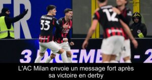 L'AC Milan envoie un message fort après sa victoire en derby