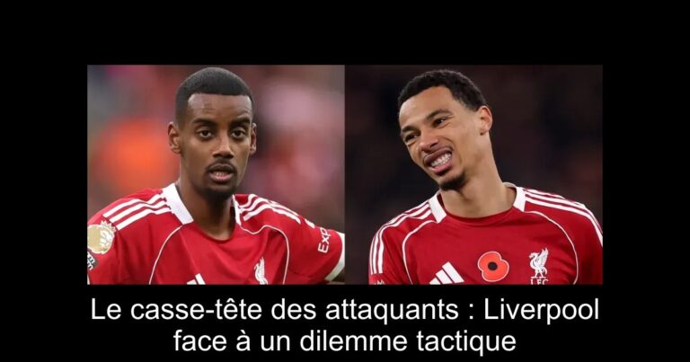 Le casse-tête des attaquants : Liverpool face à un dilemme tactique