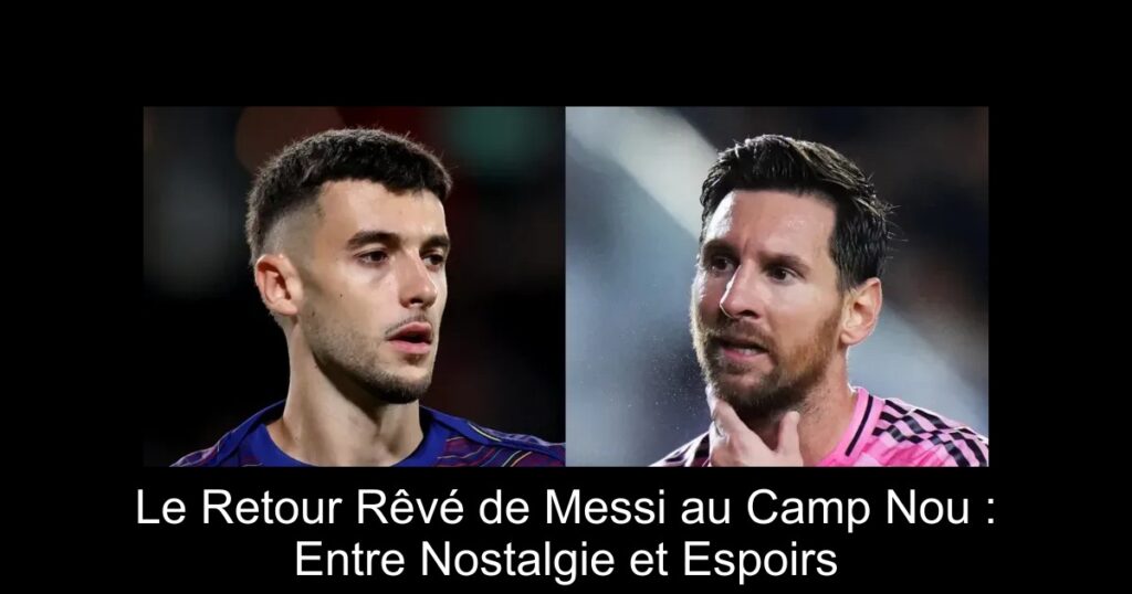Le Retour Rêvé de Messi au Camp Nou : Entre Nostalgie et Espoirs