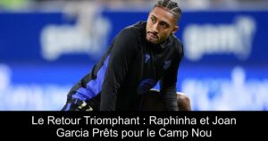 Le Retour Triomphant : Raphinha et Joan Garcia Prêts pour le Camp Nou