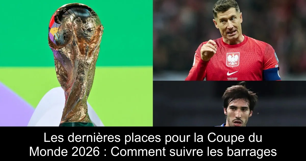 Les dernières places pour la Coupe du Monde 2026 : Comment suivre les ...