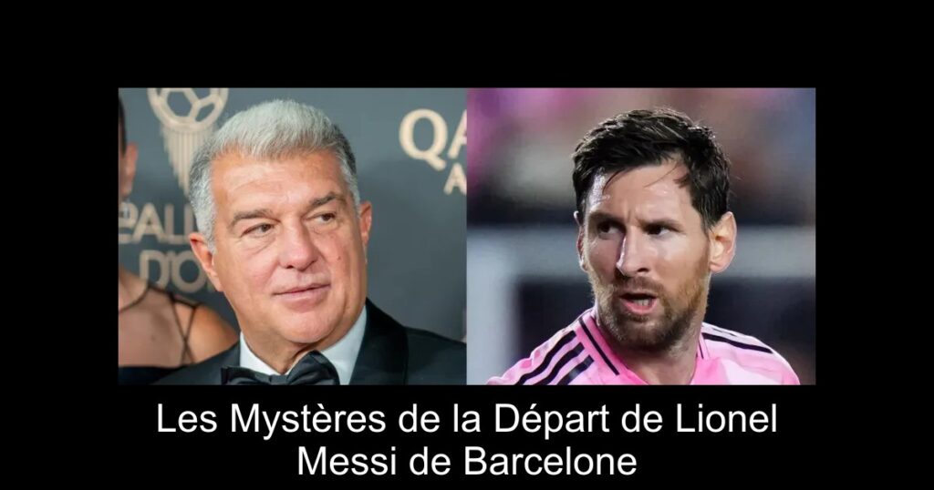 Les Mystères de la Départ de Lionel Messi de Barcelone