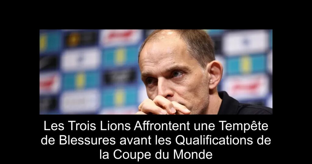 Les Trois Lions Affrontent une Tempête de Blessures avant les Qualifications de la Coupe du Monde