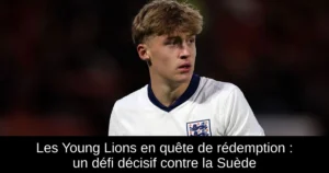Les Young Lions en quête de rédemption : un défi décisif contre la Suède
